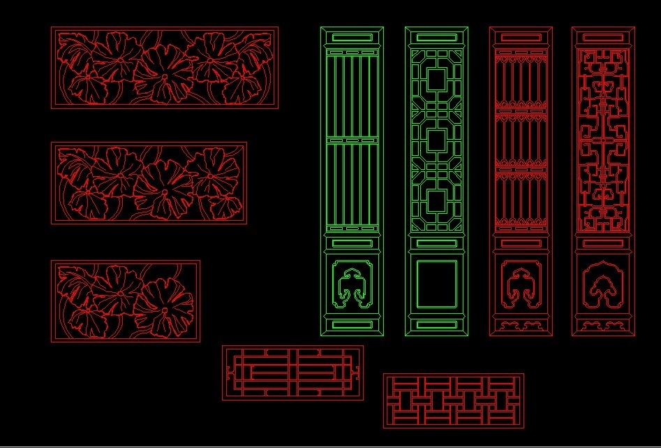 Partition Wall Cad Block