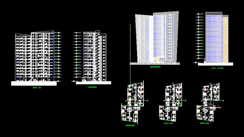 10-Story Condo DWG Section for AutoCAD