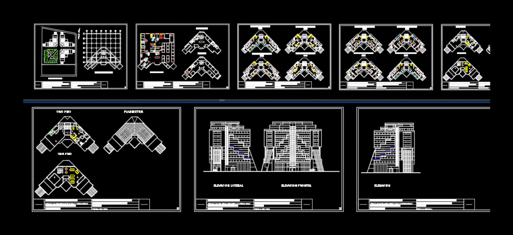 12-Story Multifamily DWG Block for AutoCAD