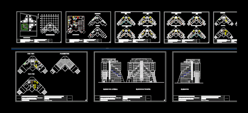 12-Story Multifamily DWG Block for AutoCAD