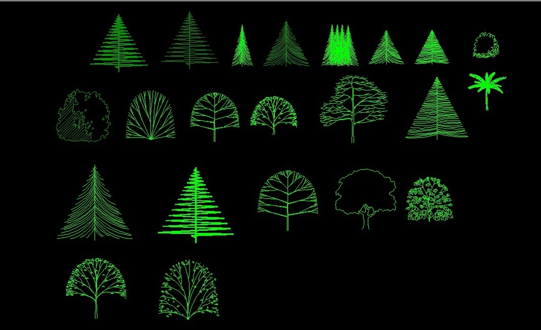 Как нарисовать дерево в автокаде