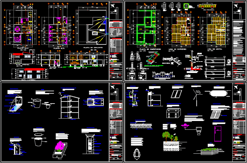15 Ecotechnology Solutions For Housing DWG Block for AutoCAD