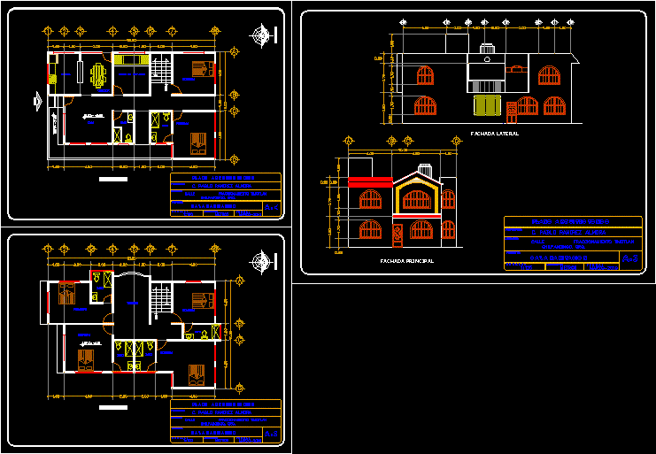 2 Bedroom House Plants DWG Block for AutoCAD • Designs CAD