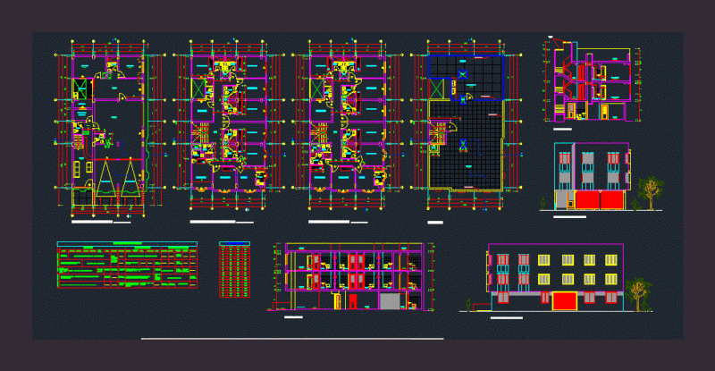 2 Star Hotel DWG Block for AutoCAD