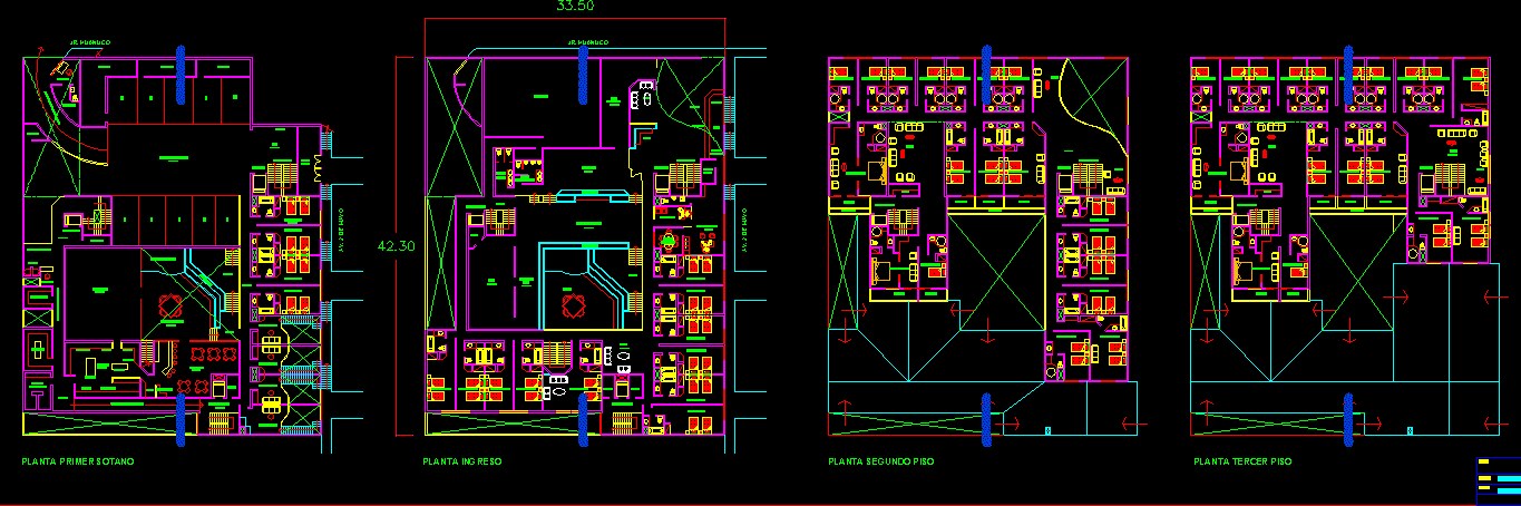 3 Stars Hotel DWG Plan  for AutoCAD   Designs CAD