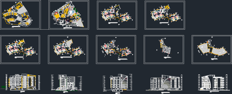 4 – Stars Hotel DWG Plan for AutoCAD