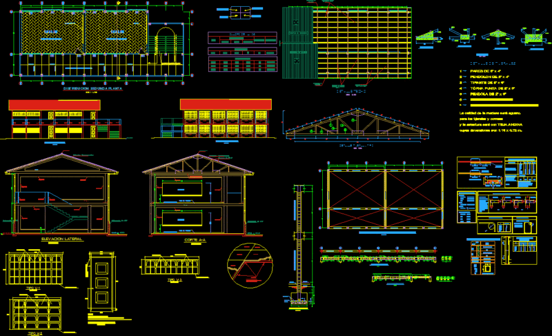 4 Classrooms DWG Detail for AutoCAD