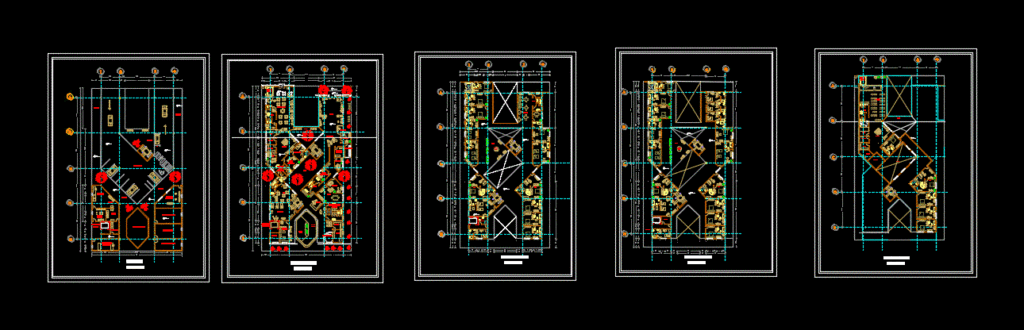4 Star Hotel DWG Block for AutoCAD