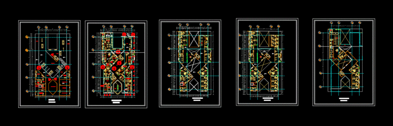 4 Star Hotel DWG Block for AutoCAD