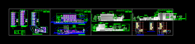 4 Star Hotel DWG Detail for AutoCAD