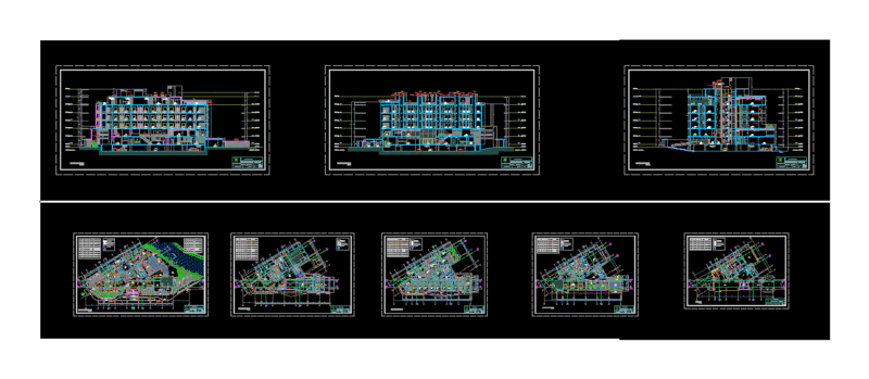 4 Star Hotel DWG Section for AutoCAD