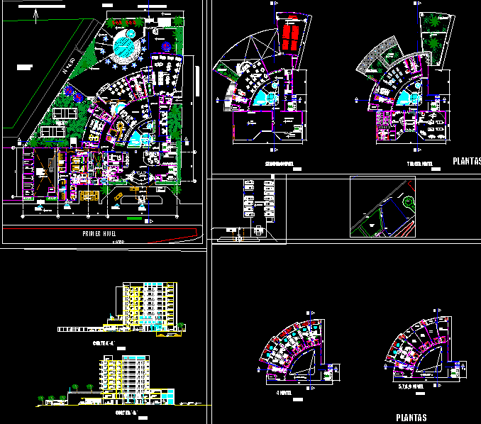 5 Star Hotel DWG Full Project for AutoCAD • Designs CAD