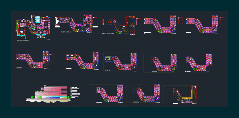 5 Star Hotel DWG Plan for AutoCAD