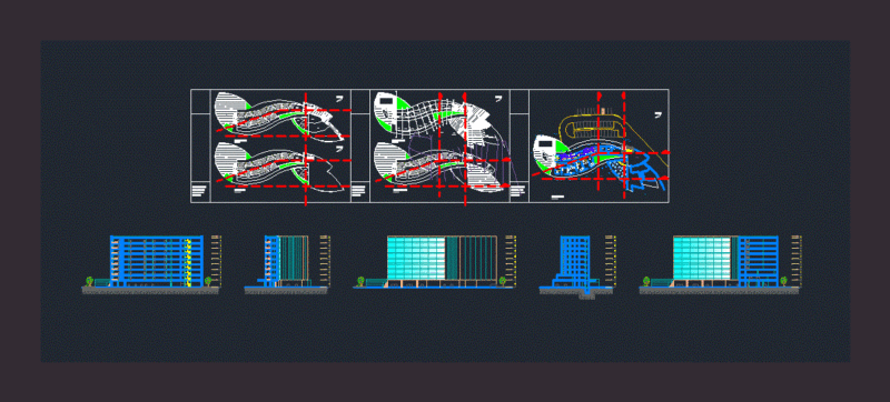 5 Star Hotel DWG Section for AutoCAD