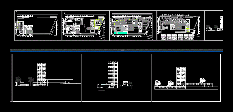 5 Stars Hotel DWG Section for AutoCAD