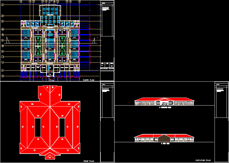 Academic Block DWG Block for AutoCAD