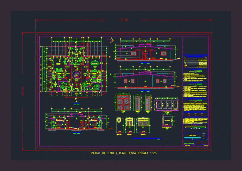 Administration Building DWG Detail for AutoCAD