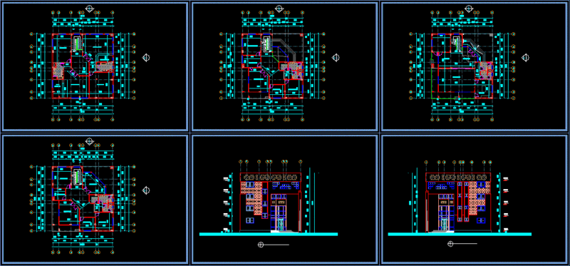 Administration Building DWG Plan for AutoCAD
