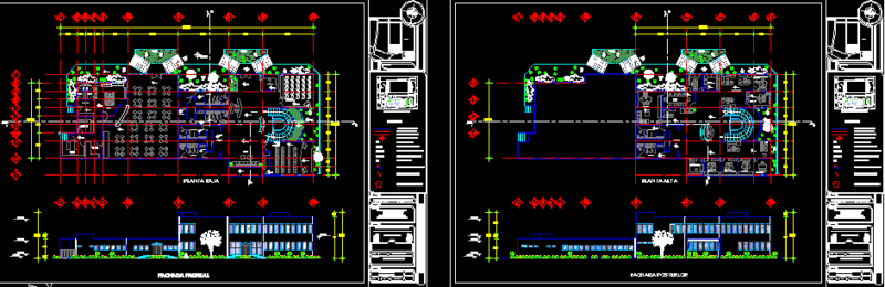 Administration DWG Full Project for AutoCAD