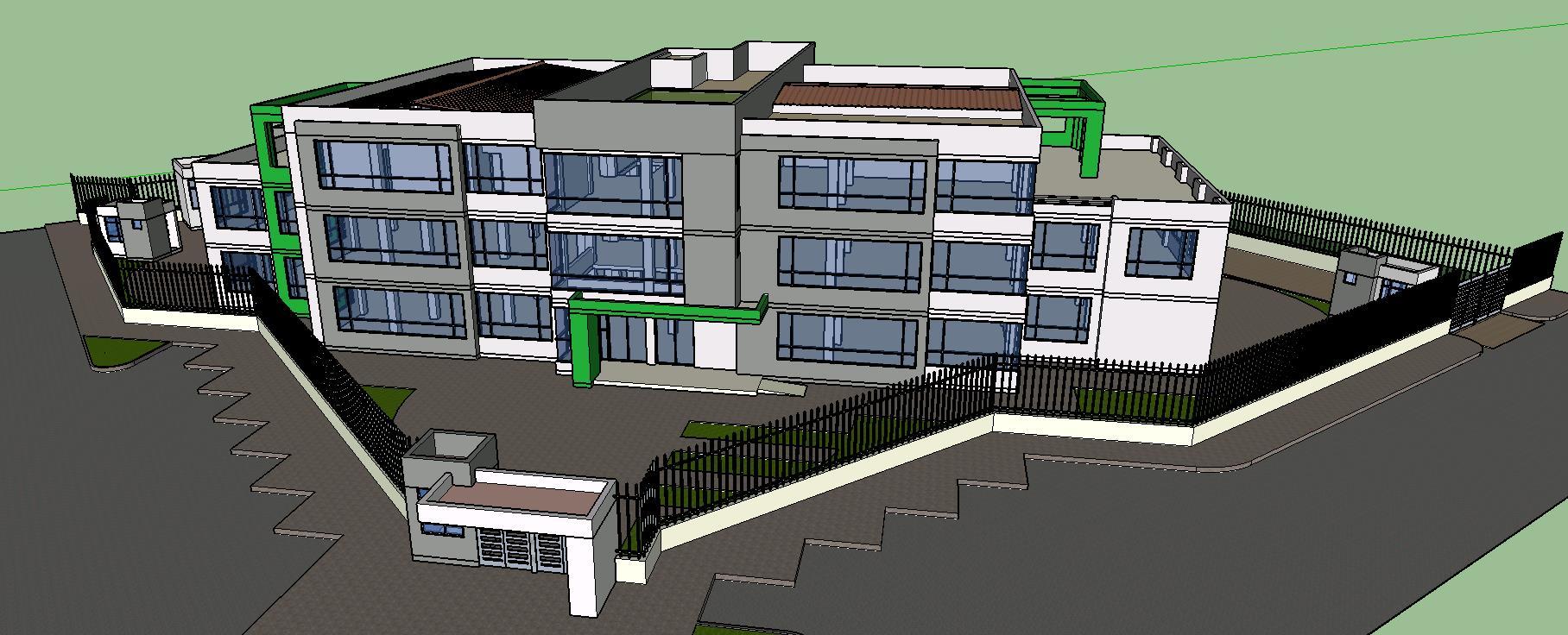 Administrative Building D Skp Model For Sketchup Designs Cad
