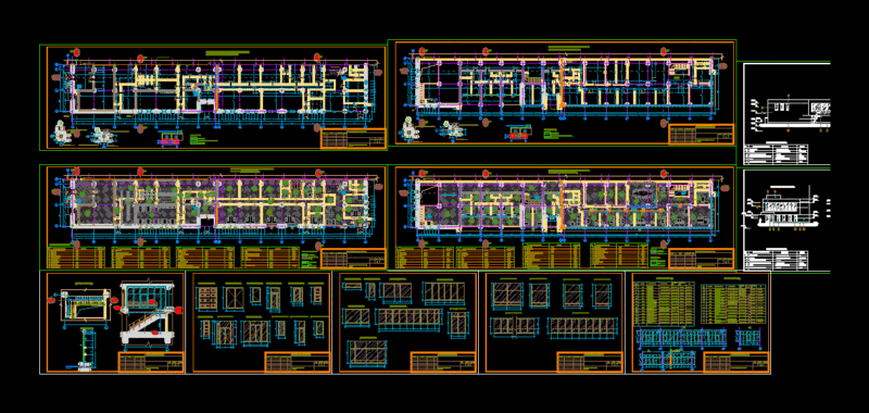 Administrative Building DWG Block for AutoCAD