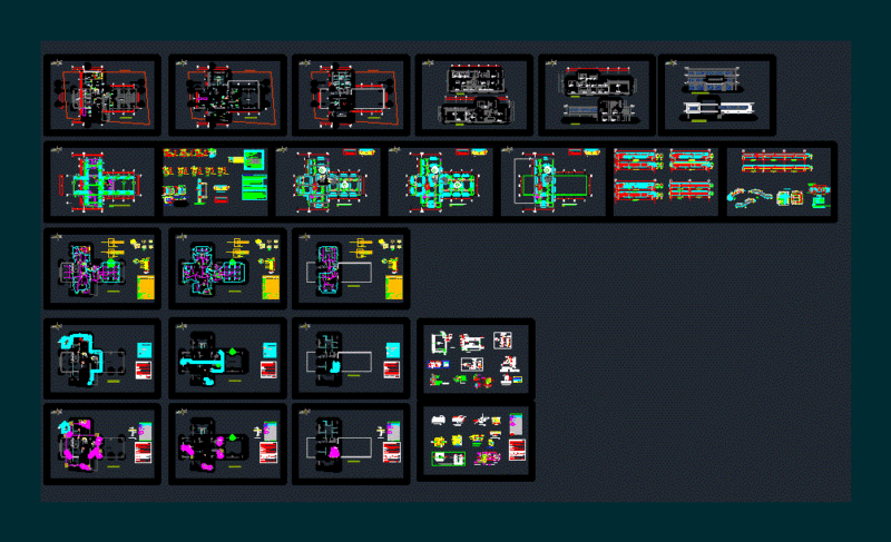 Administrative Building DWG Full Project for AutoCAD