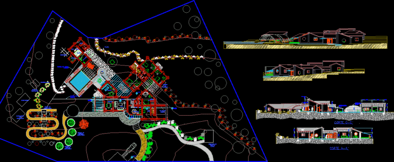 Adobe Housing (Clay DWG Section for AutoCAD