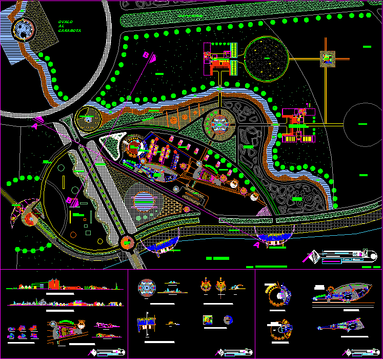 Recreational Resort 2D DWG Design Full Project for AutoCAD 