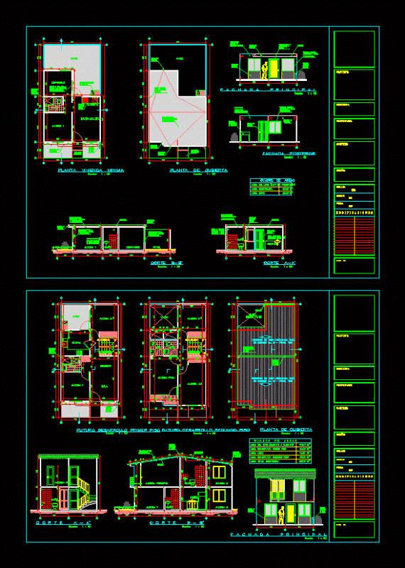 Affordable Housing DWG Plan for AutoCAD