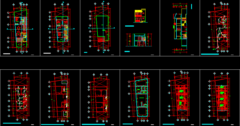 Affordable Housing DWG Section for AutoCAD
