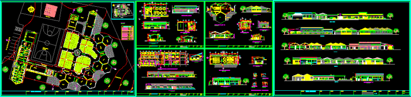 Agricultural School DWG Section for AutoCAD