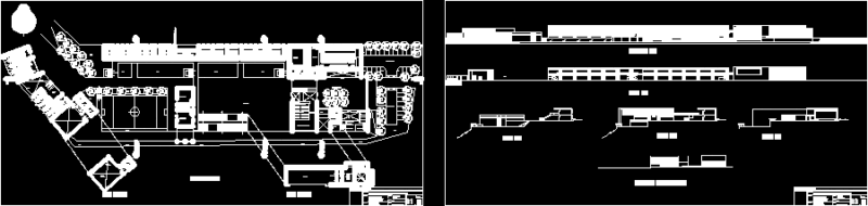 Agricultural School DWG Section for AutoCAD