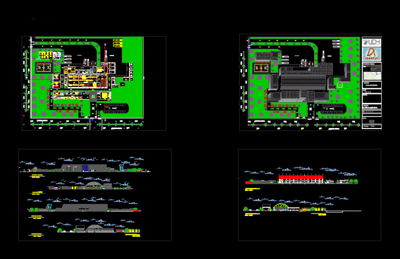 Agroindustrial Plant DWG Section for AutoCAD