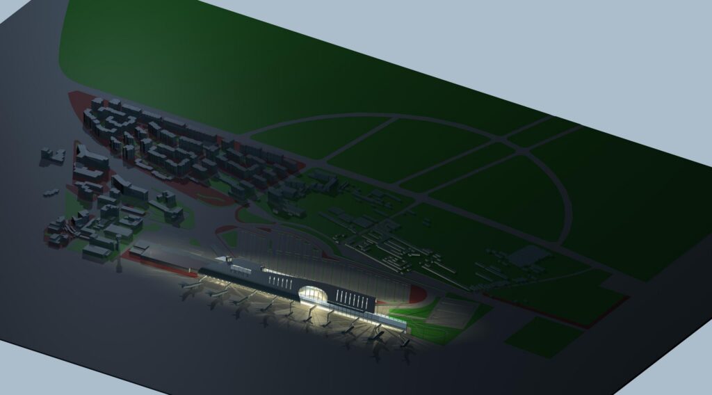 Airport 3D DWG Model for AutoCAD