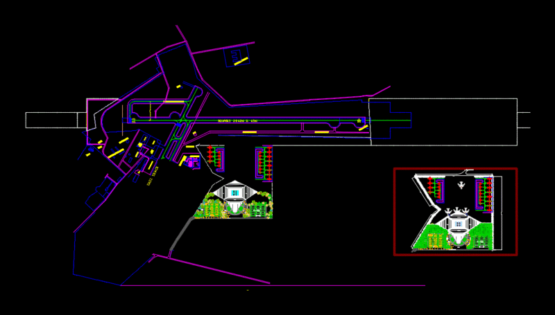 Airport DWG Plan for AutoCAD