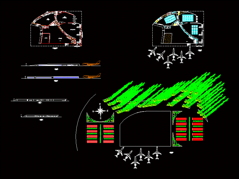 Airport DWG Section for AutoCAD