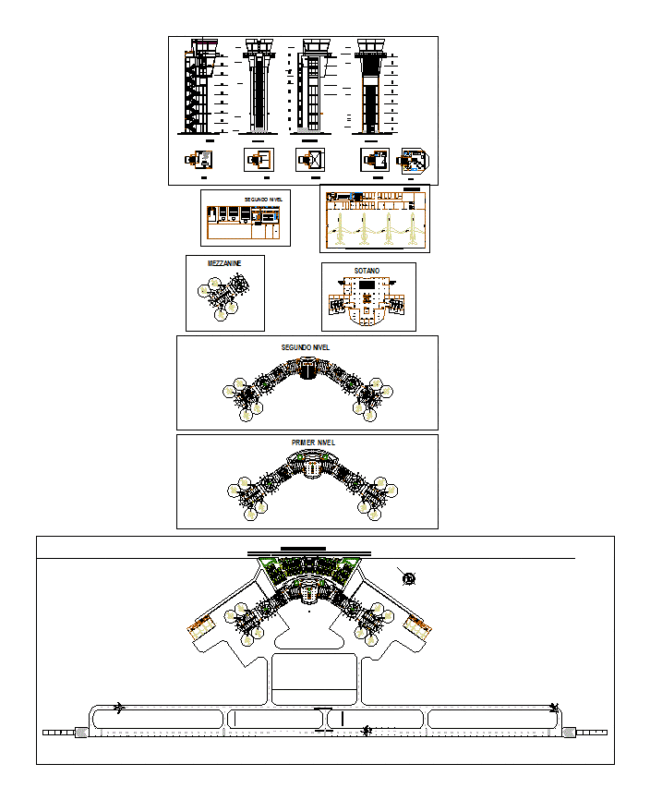 Airport DWG Section for AutoCAD