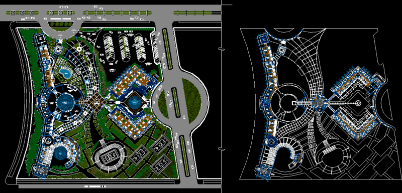 Albergue DWG Block for AutoCAD