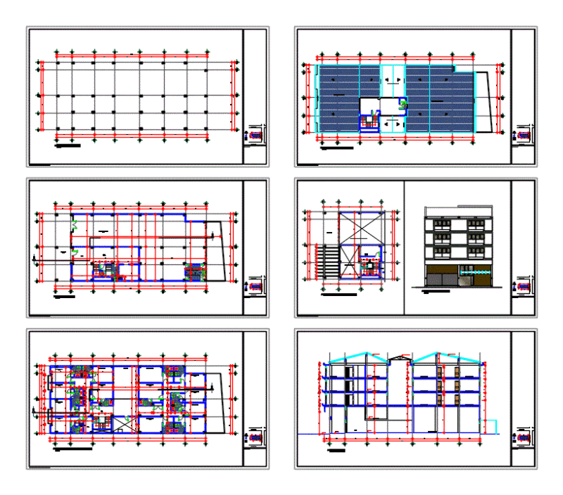 Alfa Building DWG Block for AutoCAD