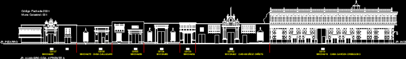 Almagro Street – Elevation DWG Elevation for AutoCAD
