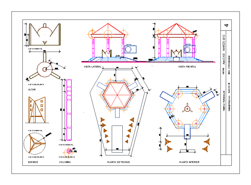 Altar 3D DWG Model for AutoCAD