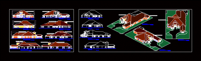 American Mansion – De La Cruz DWG Full Project for AutoCAD