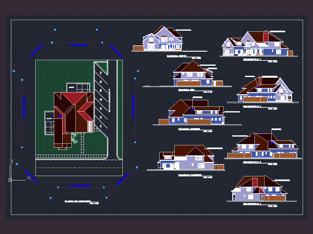 AutoCAD House Plans DWG