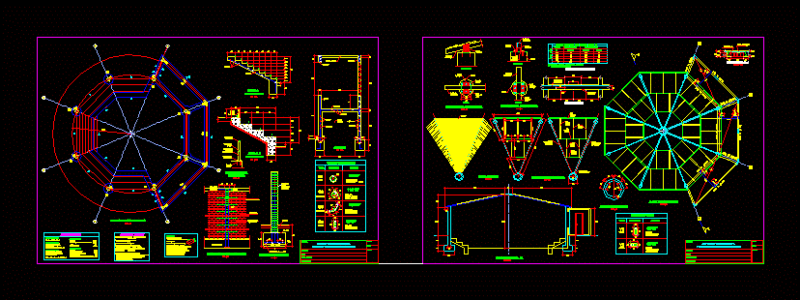Amphitheater DWG Detail for AutoCAD