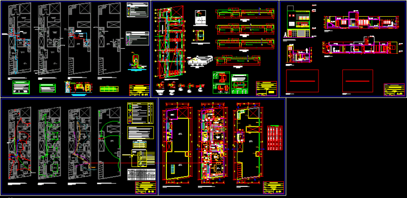 Amplification Housing DWG Block for AutoCAD