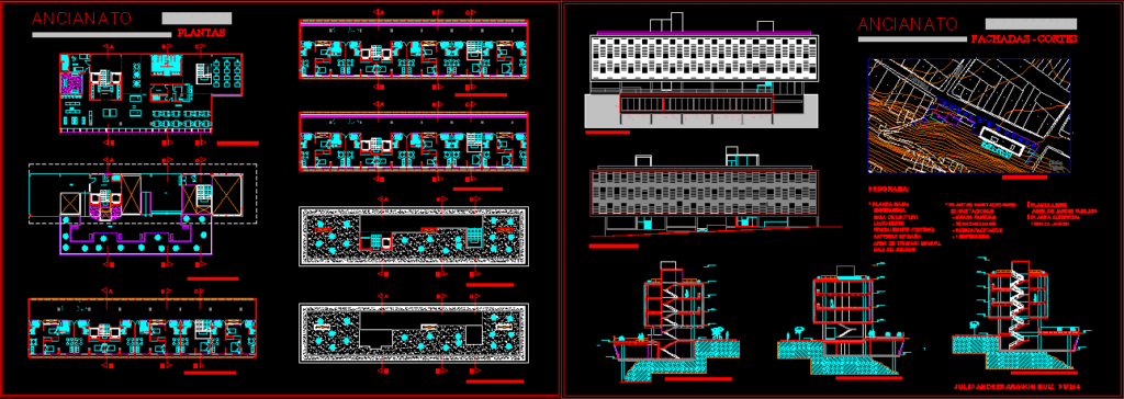 Ancianato DWG Block for AutoCAD