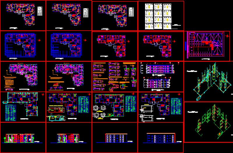 Andres Appartment Building DWG Section for AutoCAD