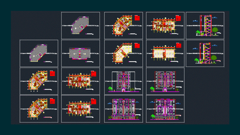 Apartement DWG Section for AutoCAD