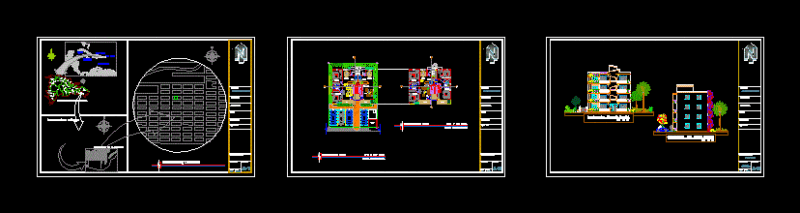 Apartment 4 Levels 2D BMP Full Project Graphics