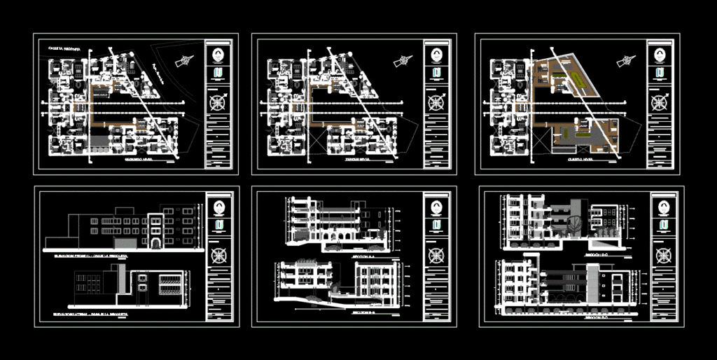 Apartment Building – Arequipa DWG Block for AutoCAD